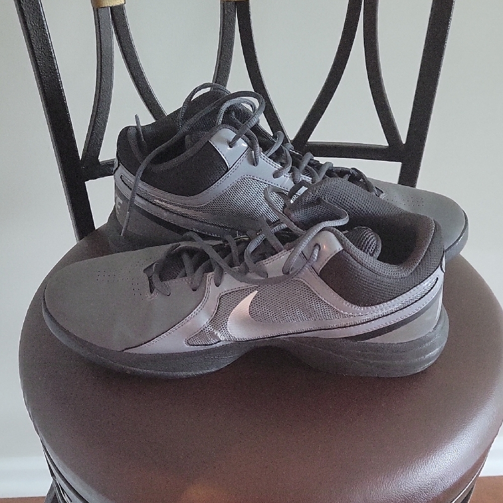 Nike Black and Gray Sneakers with Sporty Design
